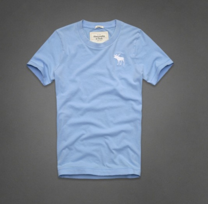 Abercrombie Fitch Hombres De Cuello Redondo Corto Remera AF5269